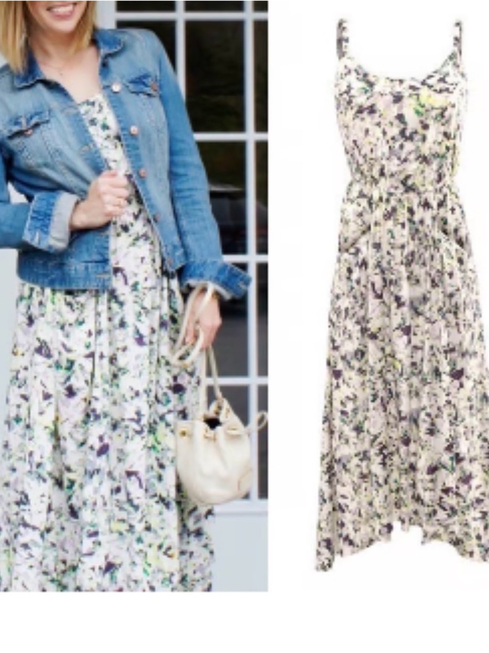 Cabi Margherita Floral Strappy Dress